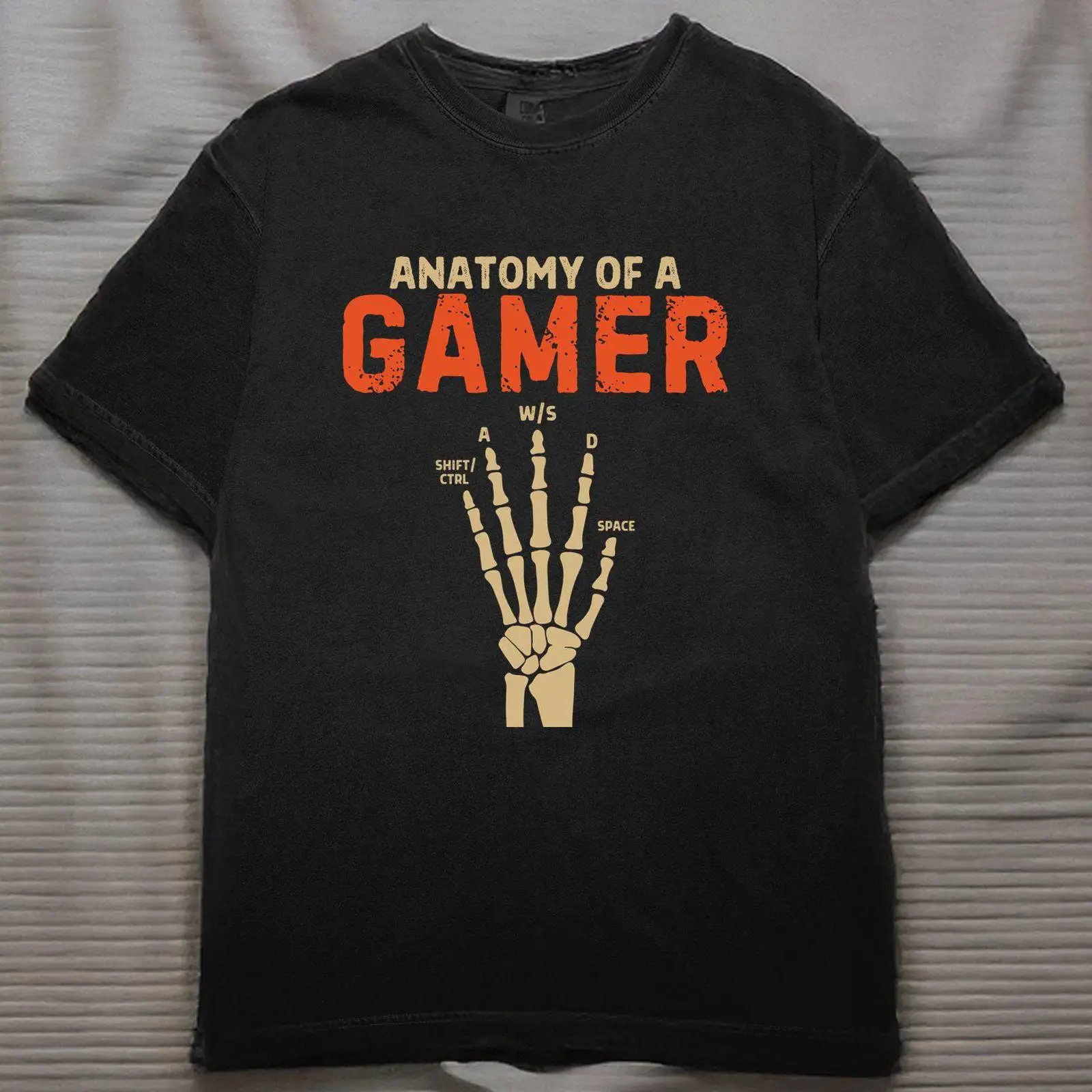 Gaming Keyboard Hand - Anatomie einer Gamer-Hand, Skelett, WASD-Tastatur, PC-Gaming,