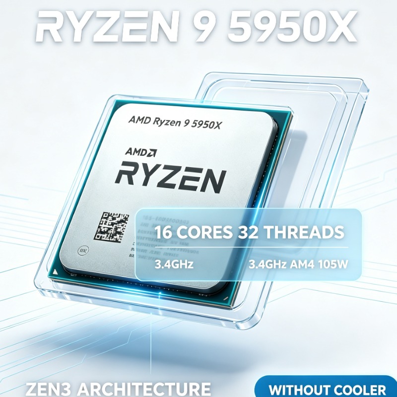 Amd Cpu Ryzen 9 - AMD Ryzen 9 5950X 16-Kern 32-Thread