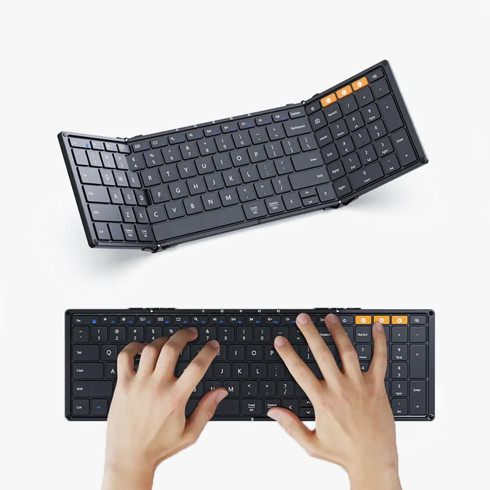 Gaming Keyboard Budget - Klappbare Tastaturen mit Ziffernblock, Bluetooth, kabellos,