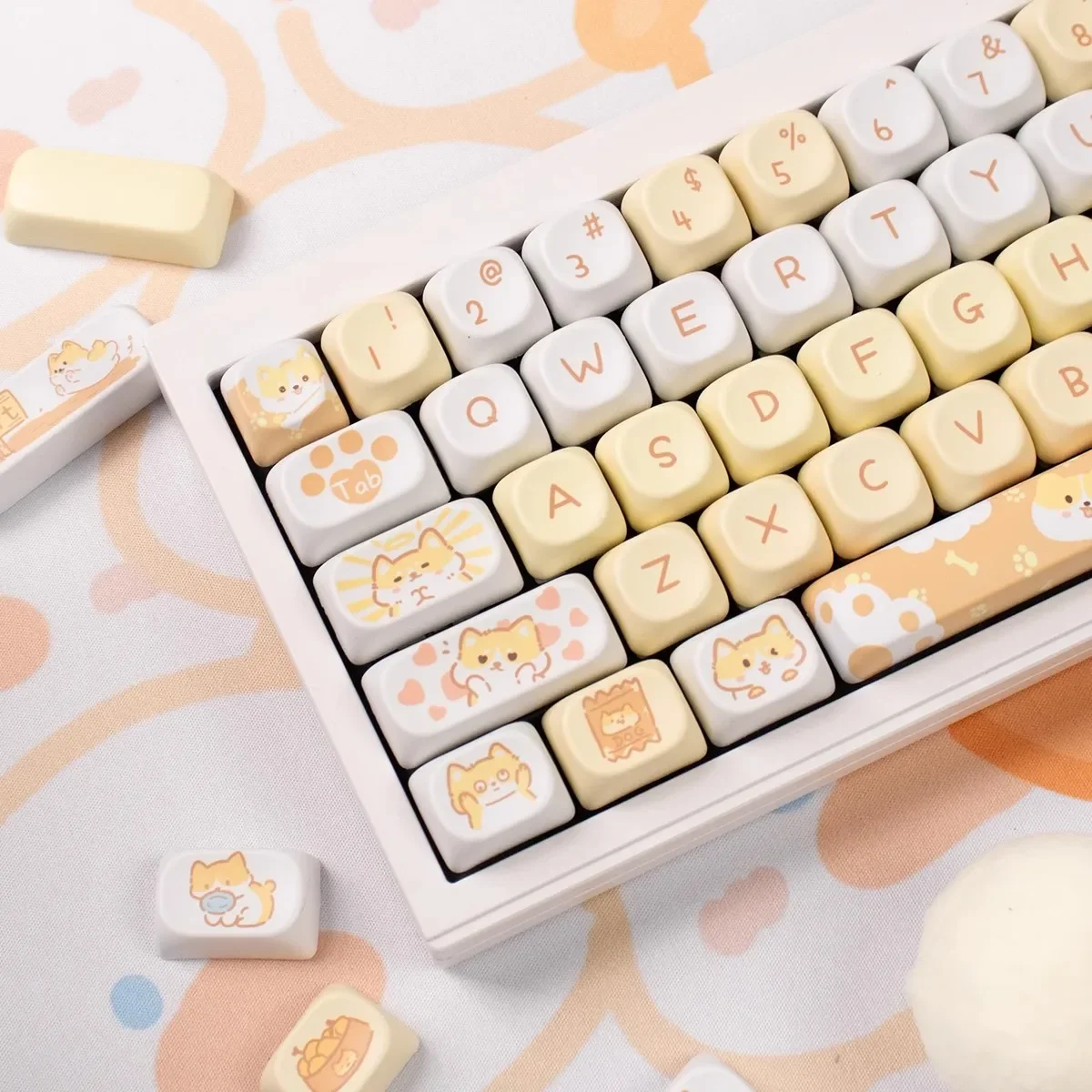 Gaming Keyboard 2026 - 2026 Neue 95-Tasten MOA-Profil Shiba Inu