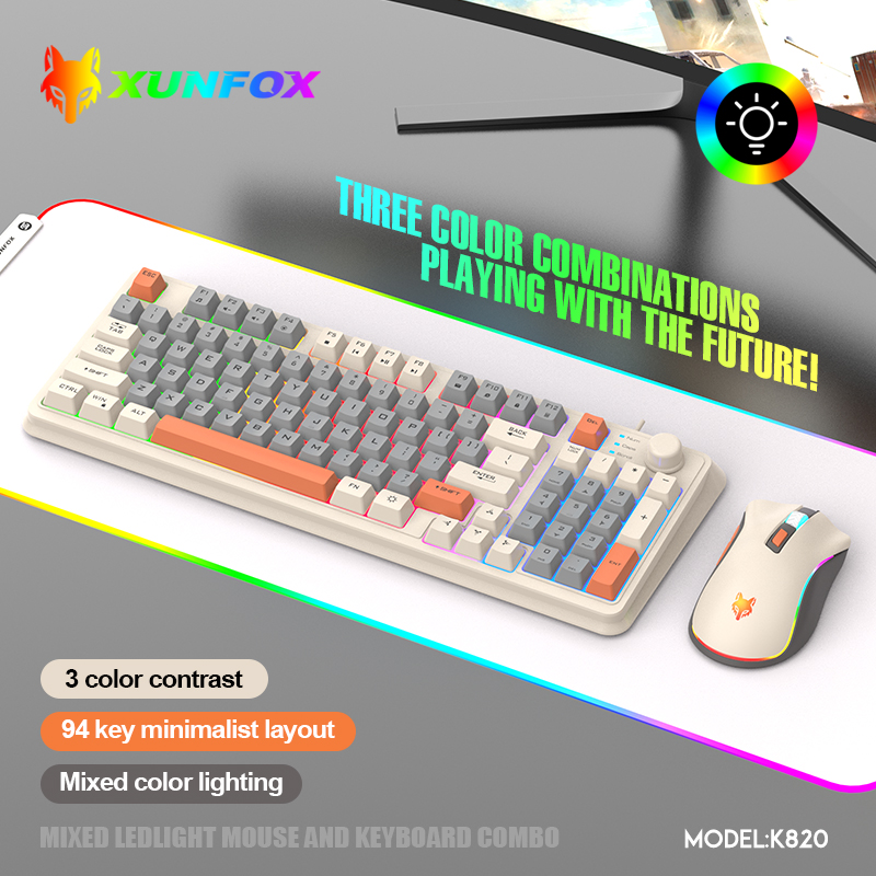 Gaming Keyboard And Mouse For Xbox - K820 USB Wired Spiel Tastatur Maus