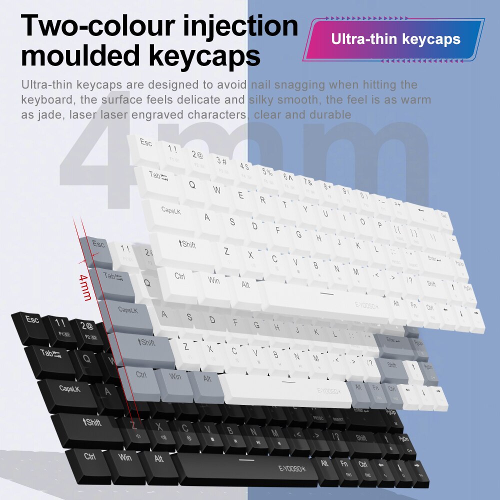 E-YOOSO A68 RGB Mini Slim USB  – Gaming Keyboard Budget Bewertung und Preis