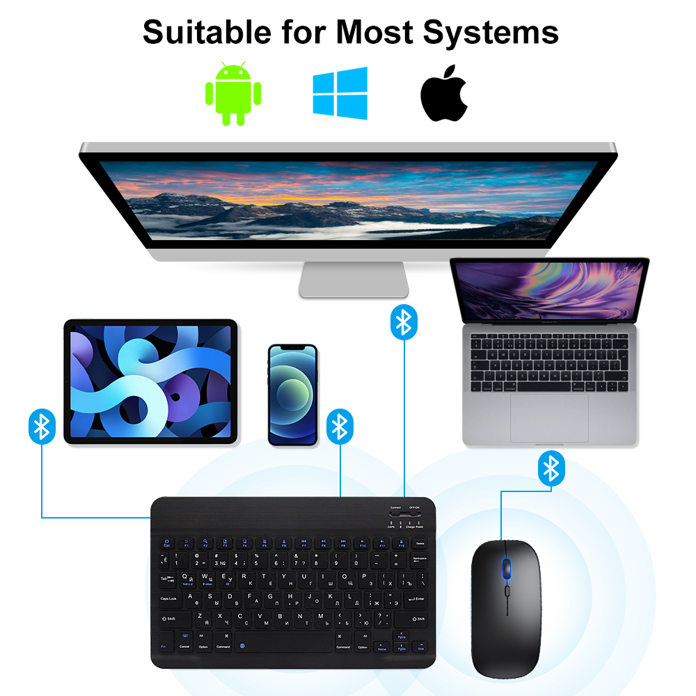 Bluetooth-Tastatur und Maus fü – Gaming Keyboard Mouse Combo Bewertung und Preis