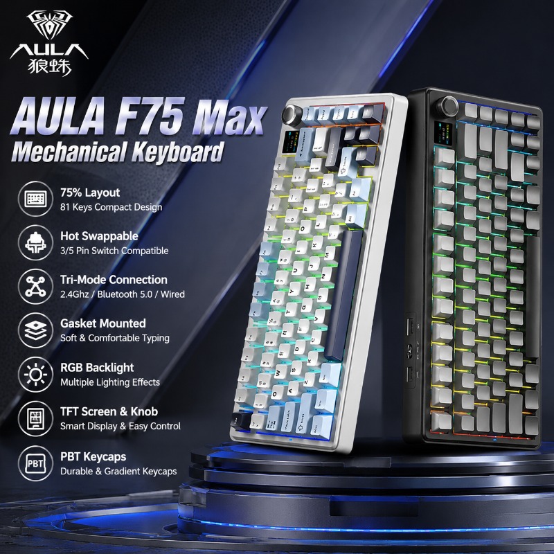 AULA F75 Max Mechanische Tasta – Gaming Keyboard Ergo Bewertung und Preis