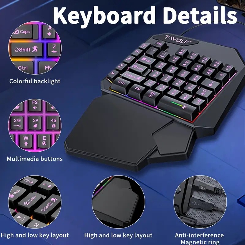 2-in-1 Gaming-Tastatur und Mau – Gaming Keyboard And Mouse For Xbox Bewertung und Preis