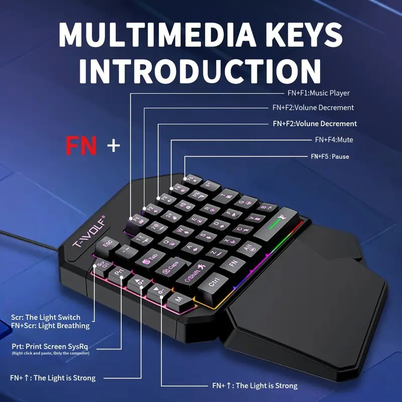 FocusOnPC TF900 2-in-1 Mobiler – Gaming Keyboard Hand Bewertung und Preis