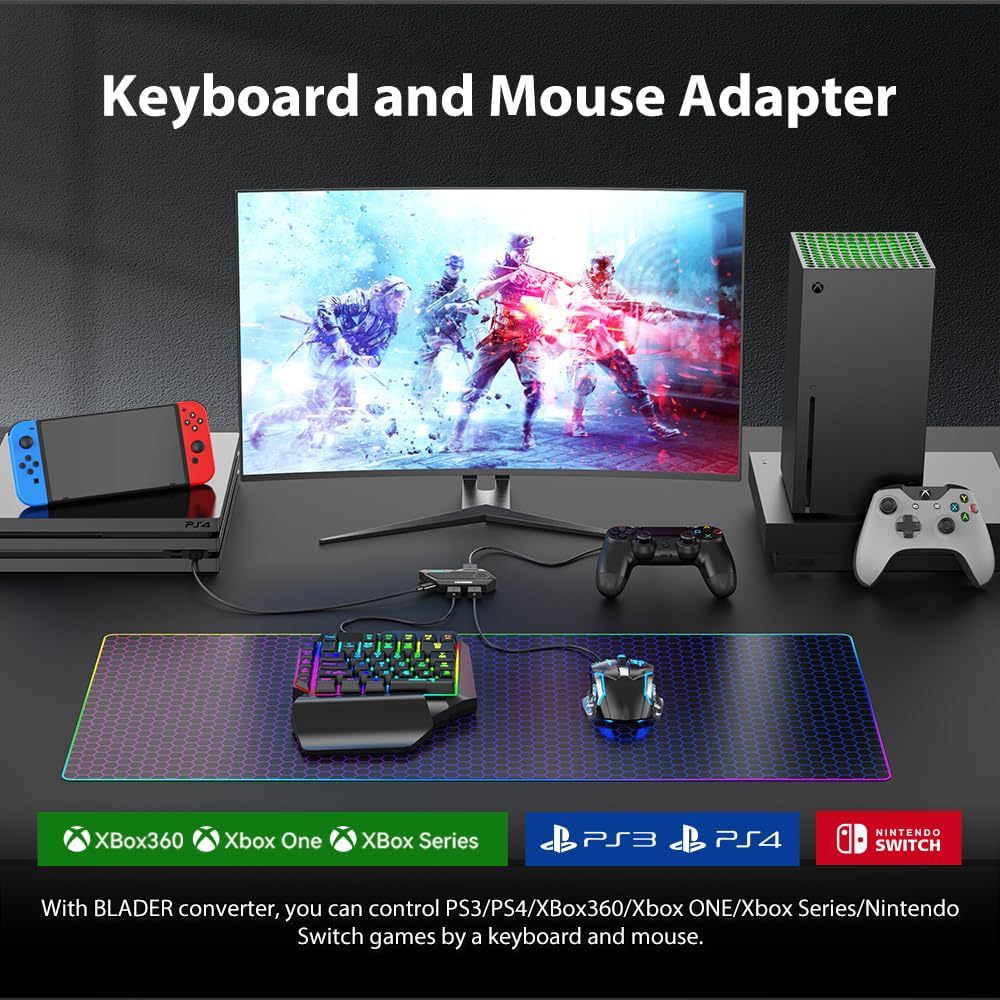 Konverter für mobile Spiele, M – Gaming Keyboard And Mouse For Xbox Bewertung und Preis