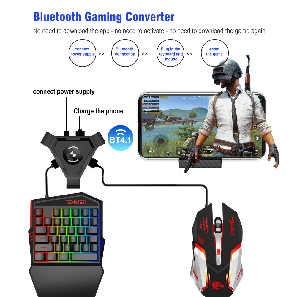 35-Tasten-Film-Bunte Einhändig – Gaming Keyboard And Mouse For Xbox Bewertung und Preis