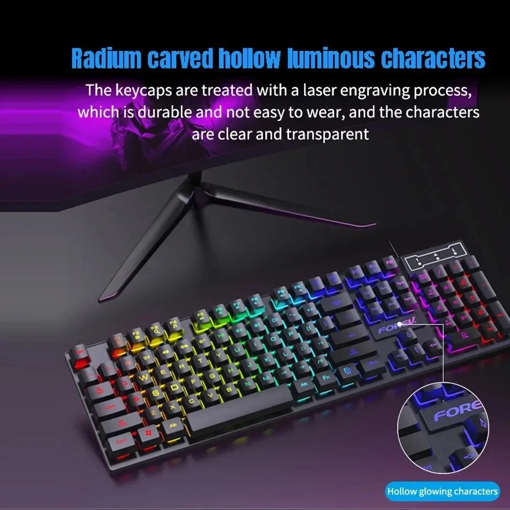 Kebidumei 104-Tasten-Hintergru – Gaming Keyboard And Mouse For Xbox Bewertung und Preis