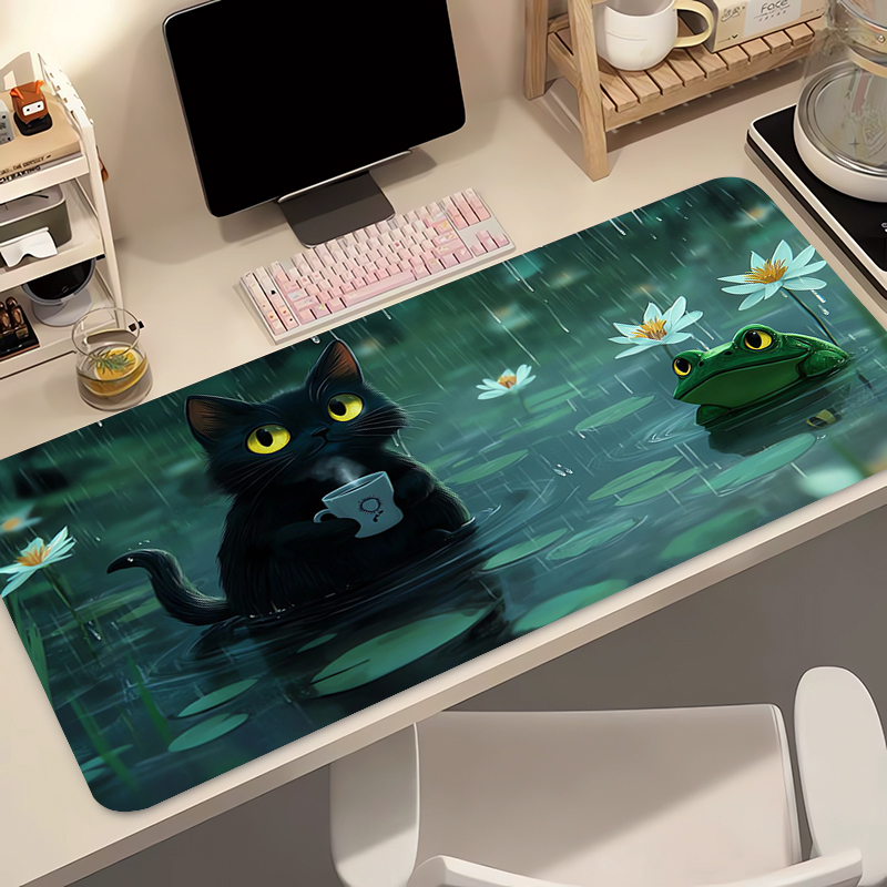 Kawaii Black Cat Silikon Soft  – Gaming Keyboard And Mouse Pad Bewertung und Preis