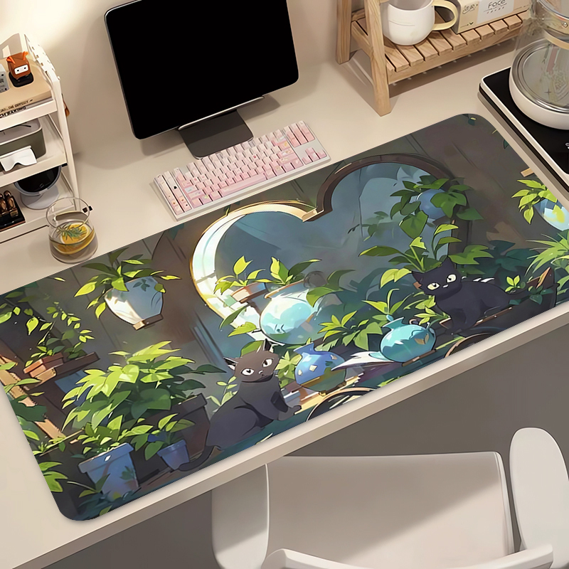 Kawaii Black Cat Silikon Soft  – Gaming Keyboard And Mouse Pad Bewertung und Preis