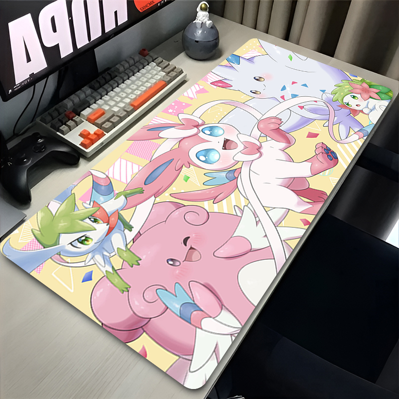 Großes rosa süßes Mauspad XXL  – Gaming Keyboard Easy To Clean Bewertung und Preis